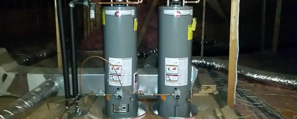 Tankless water heater installation for home hot water in Hartford, CT